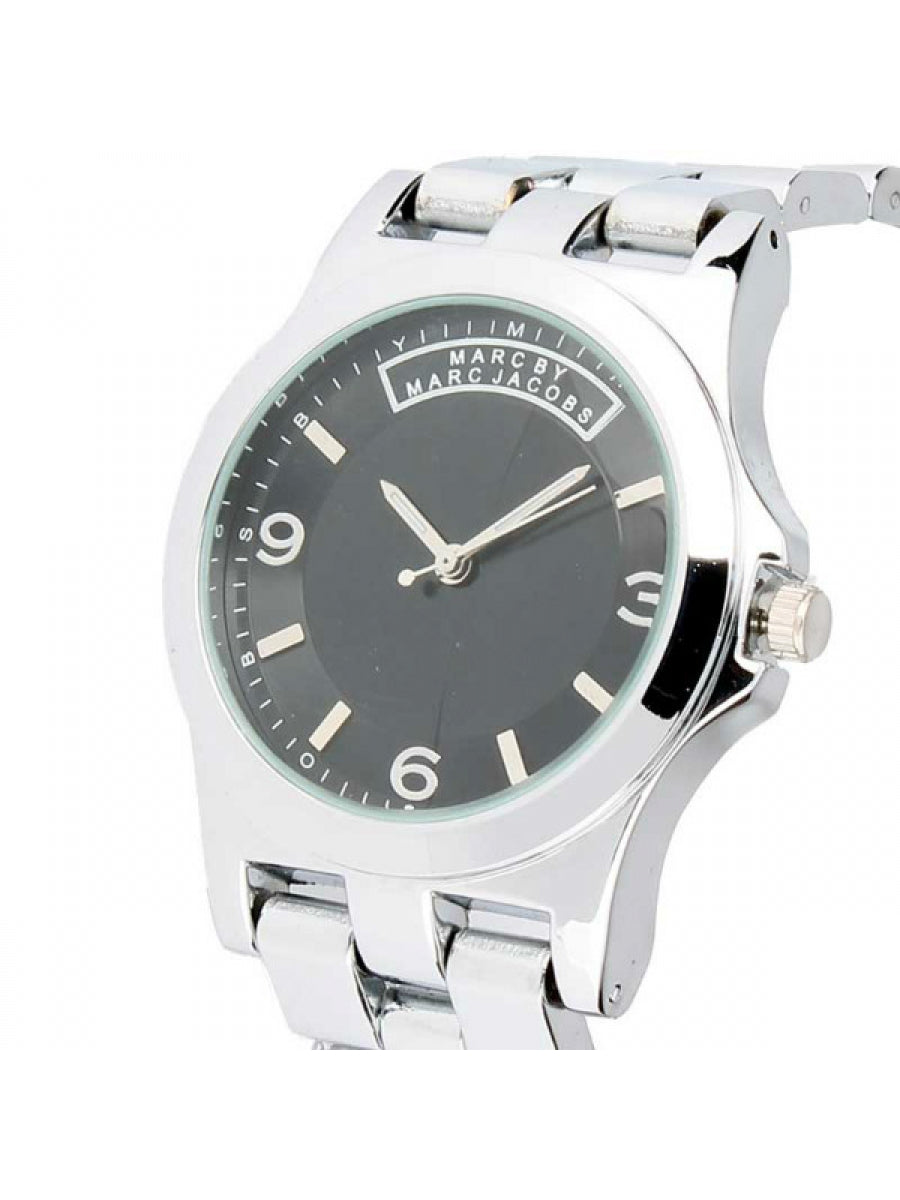 Black Dial - Silver Chain - 026