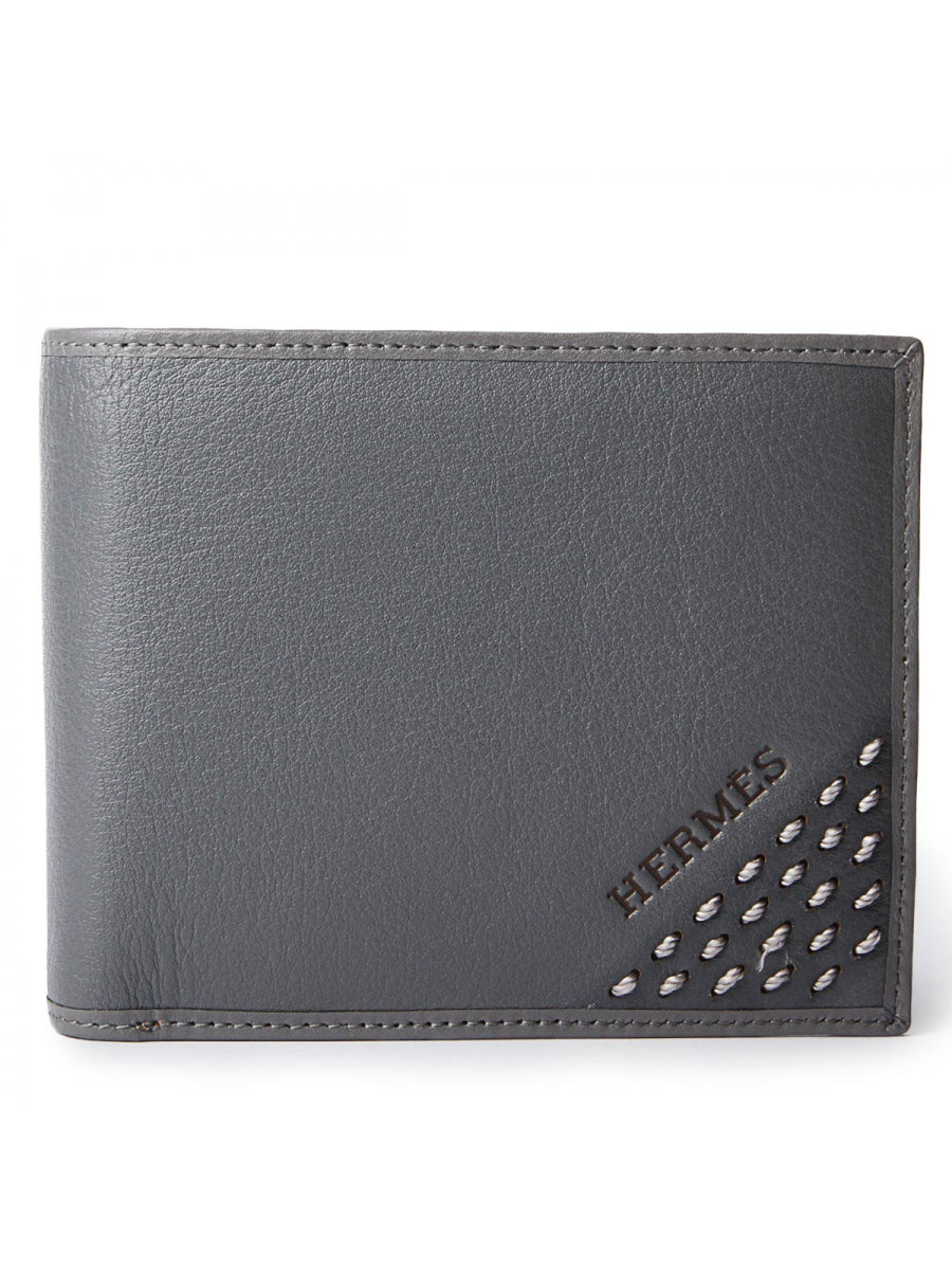 Genuine Leather Wallet - Light Grey