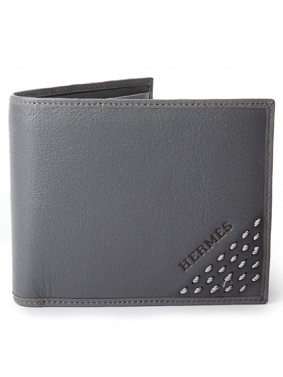 Genuine Leather Wallet - Light Grey