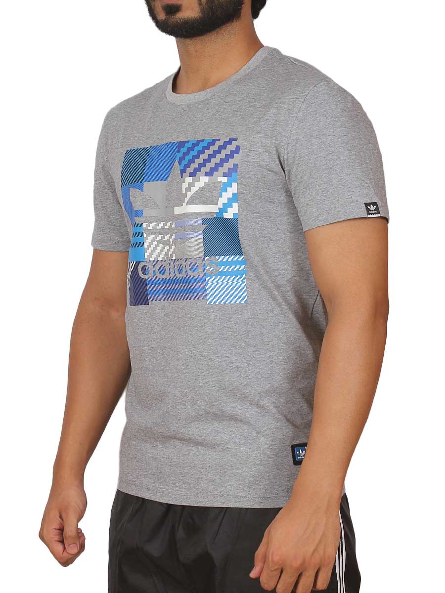 Impossible Check T-Shirt - 7029 - Grey