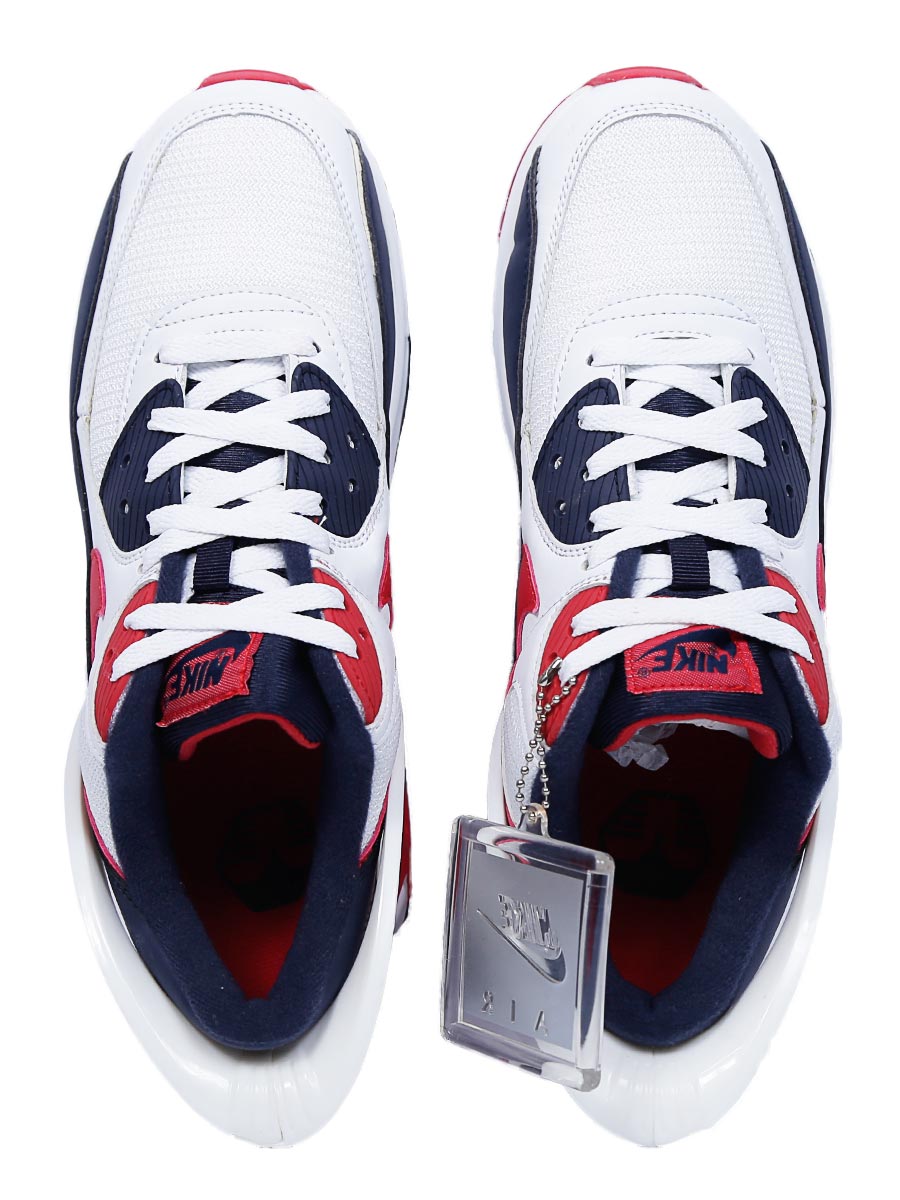 Air Max 90 FlyEase USA - White / Dark Blue / Red