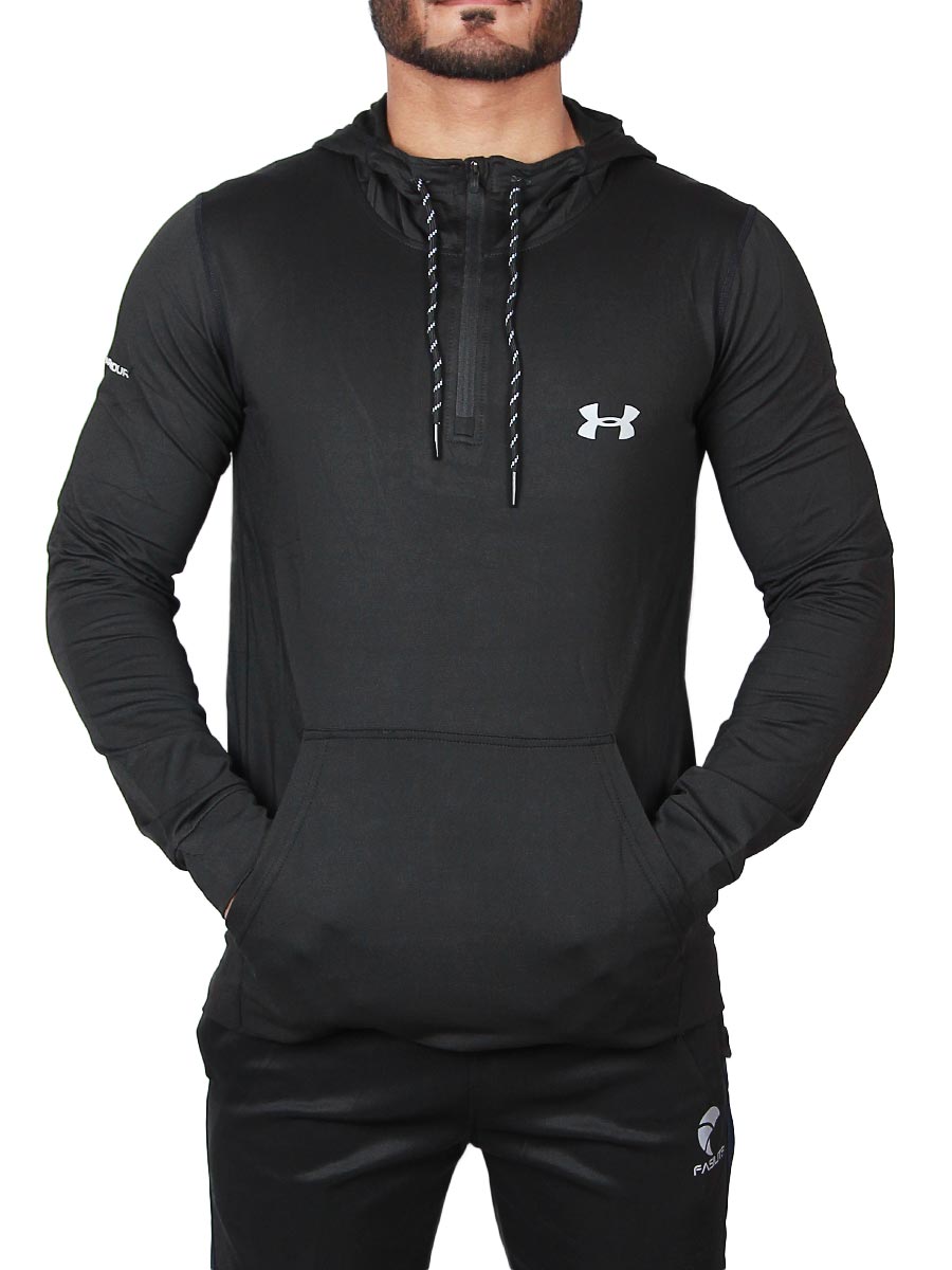 Armour Tech Hoodie 2.0 - Full Sleeves T-Shirt - 9306 - Black