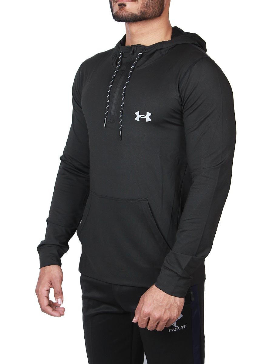 Armour Tech Hoodie 2.0 - Full Sleeves T-Shirt - 9306 - Black