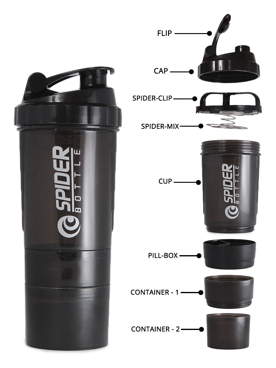 2 Go Maxi - Shaker Bottle - Black