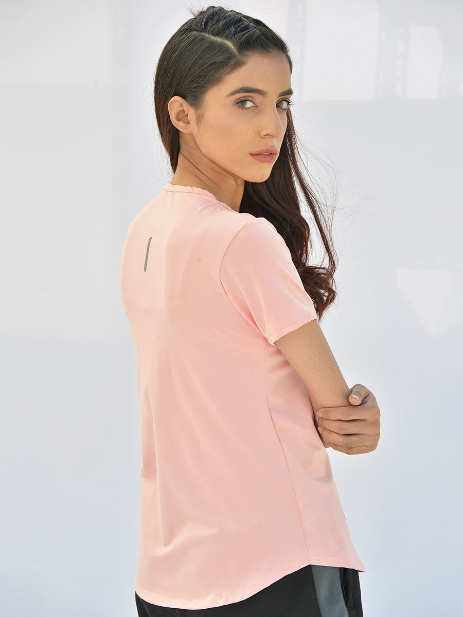 Classic - Half Sleeves - T-Shirt - 020 - Peach