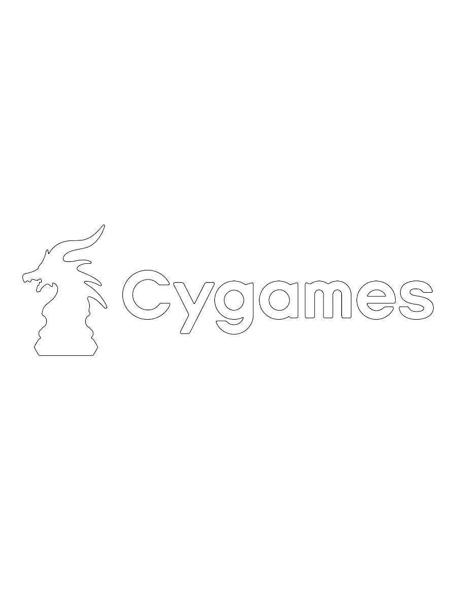 Cygames - Back Sponsor - For Juventus Jerseys - White