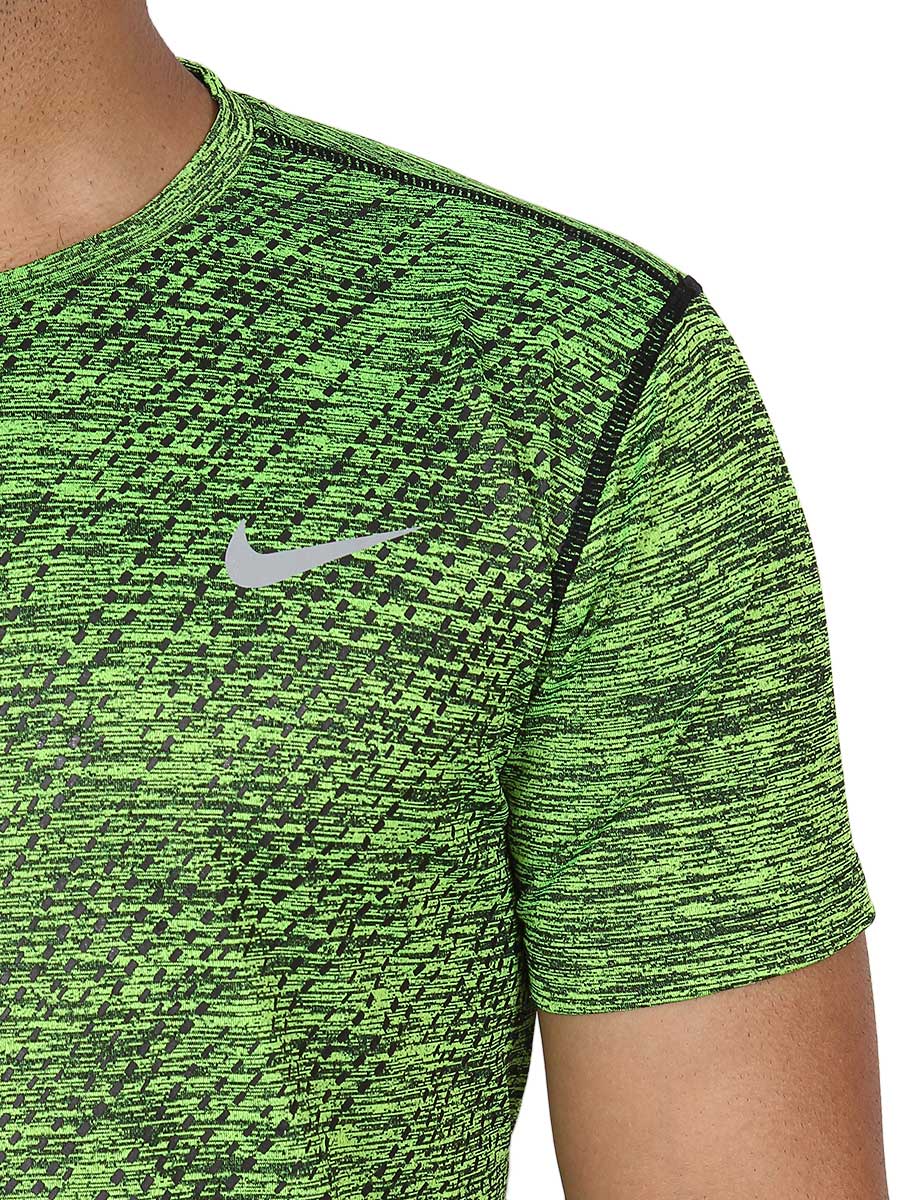 Dotted Hex Slim-fit T-Shirt - 1640 - Green