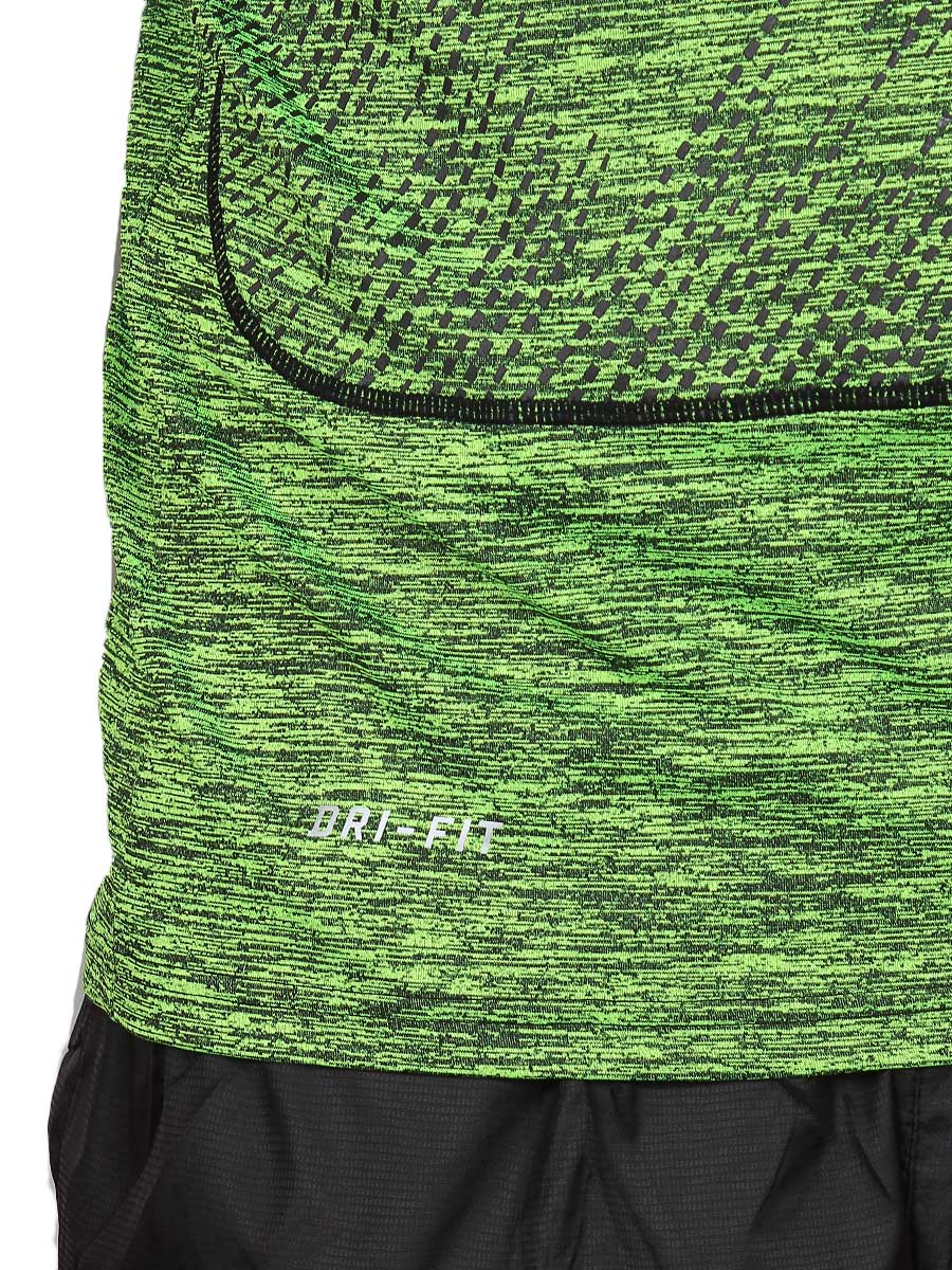 Dotted Hex Slim-fit T-Shirt - 1640 - Green