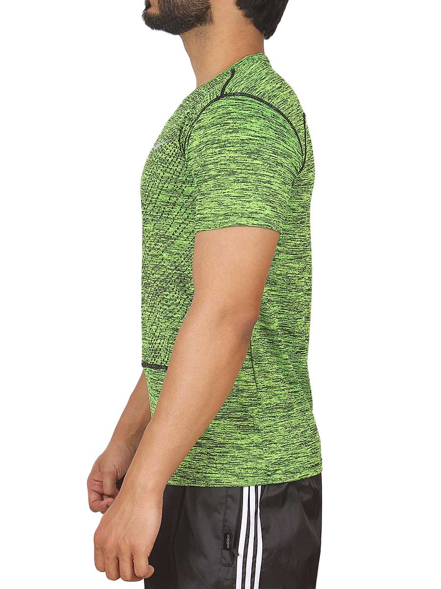 Dotted Hex Slim-fit T-Shirt - 1640 - Green