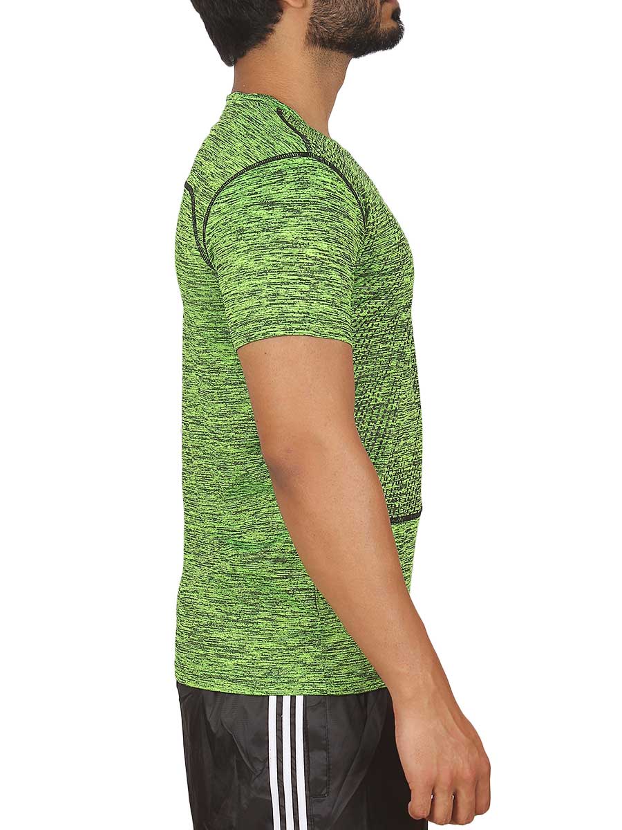 Dotted Hex Slim-fit T-Shirt - 1640 - Green