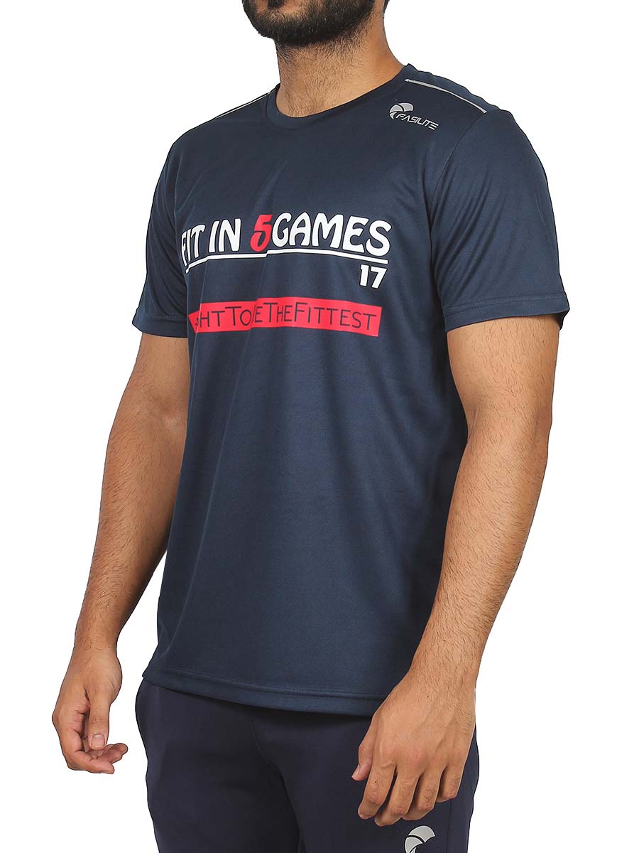 Ultra Fit - Fit in Five Games - Graphic Tee - Navy Blue