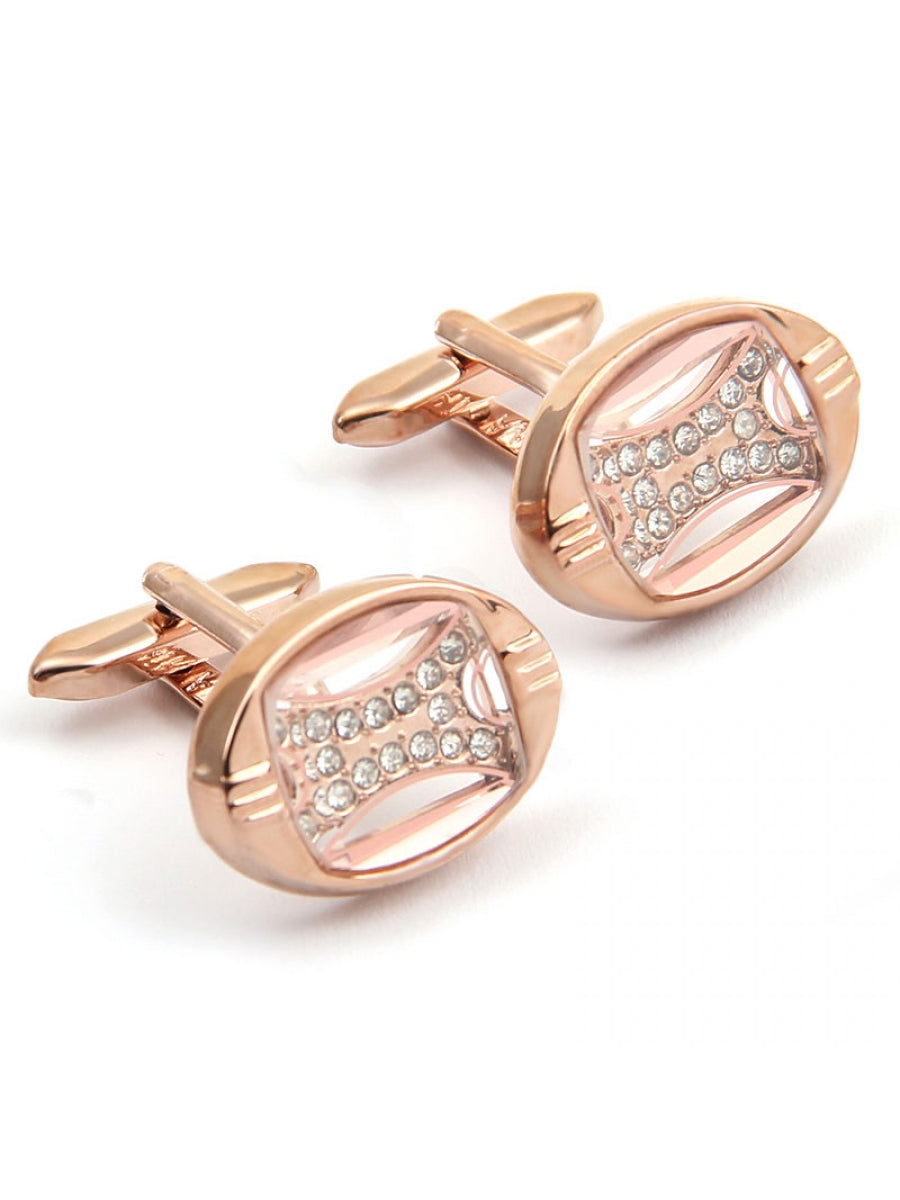 Hot Diamond oval Cufflinks