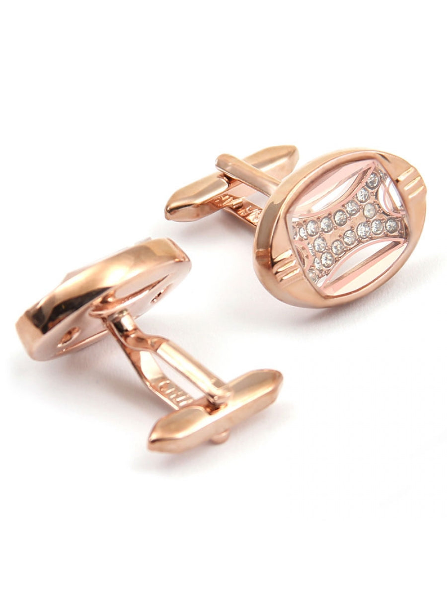 Hot Diamond oval Cufflinks
