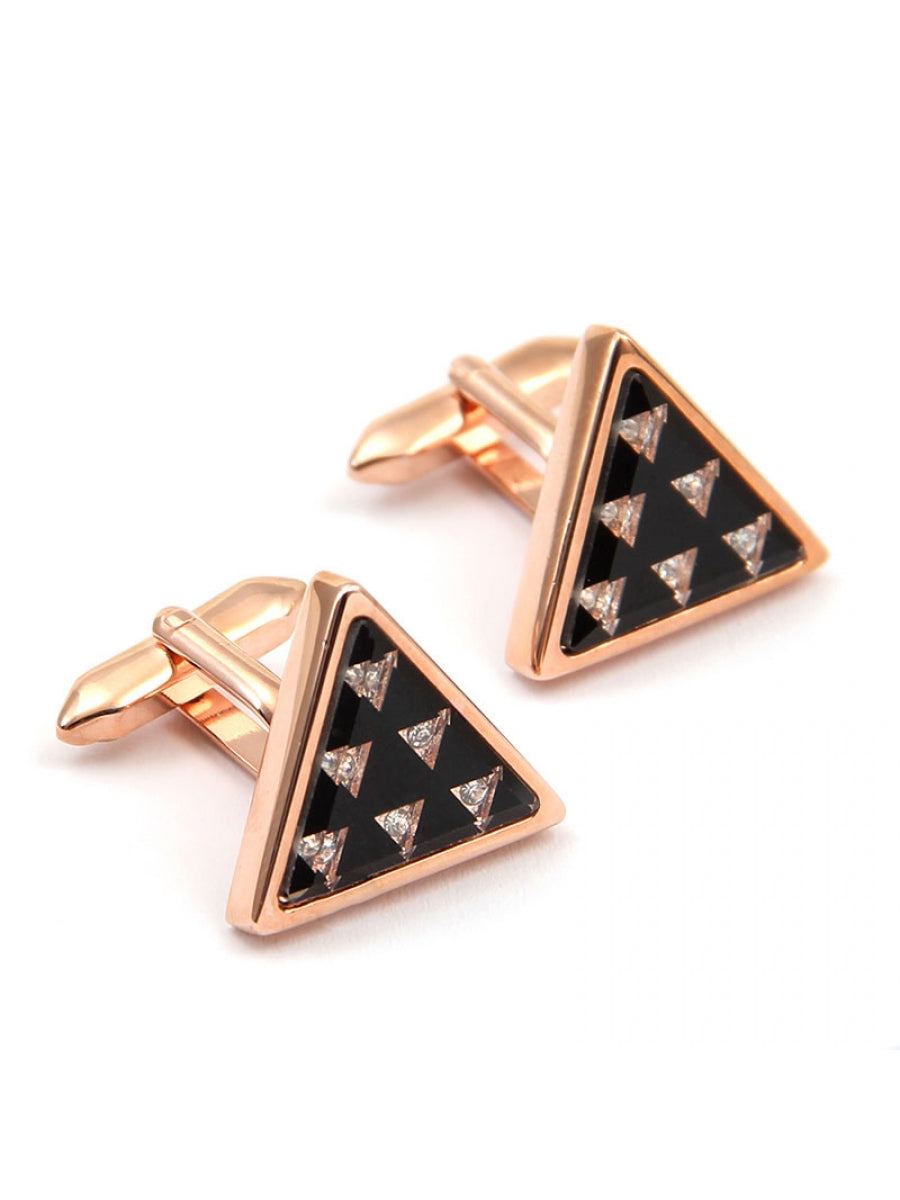 Rose Gold Triangle with Triangle Crystal