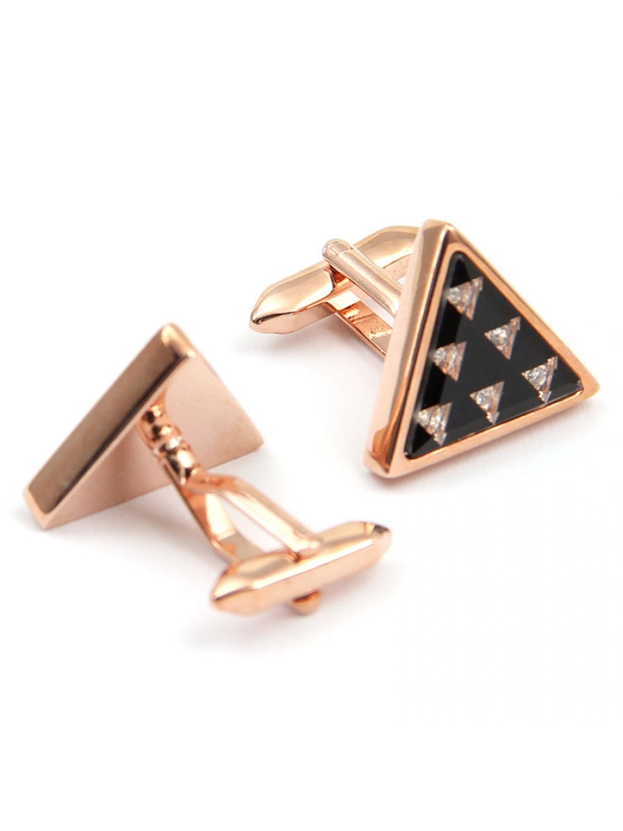 Rose Gold Triangle with Triangle Crystal