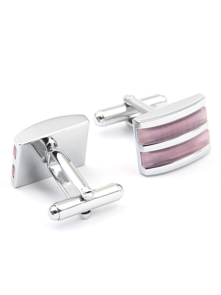 Stacked Pink Cufflinks