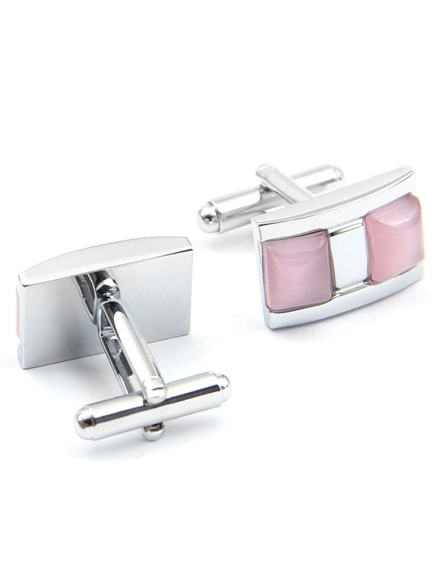 Double Small Pink Square Fiber Glass
