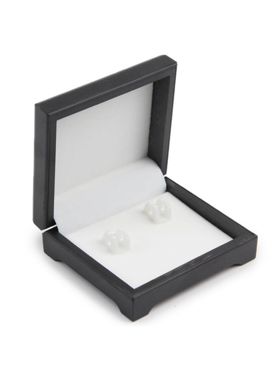 Pink Fiber Glass Bar Cufflinks