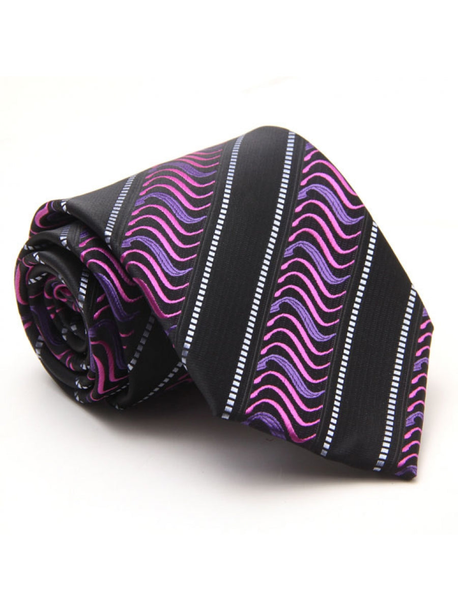Purple Wavy Patterns with Black Base
