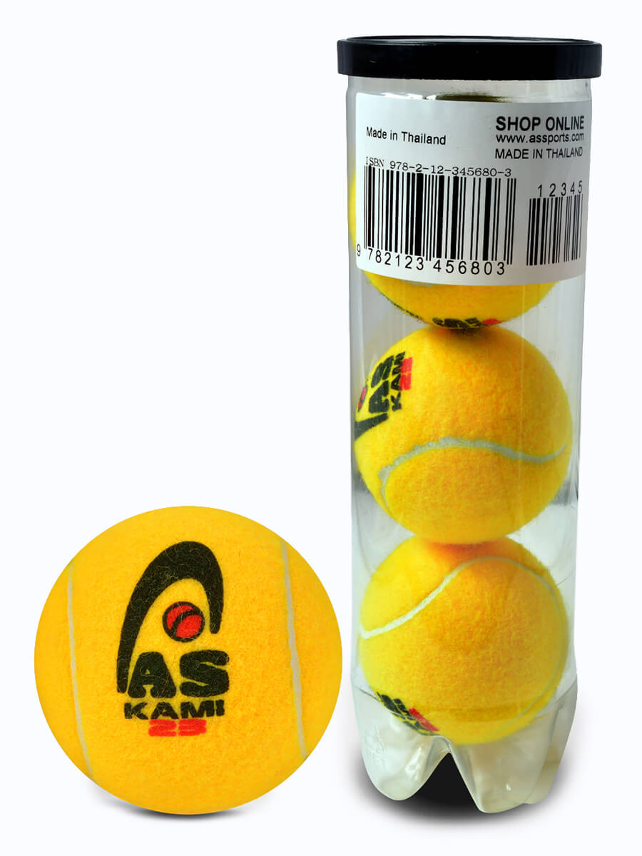 Kami 23 - Tennis Cricket Ball - Pack of 3 - Yellow