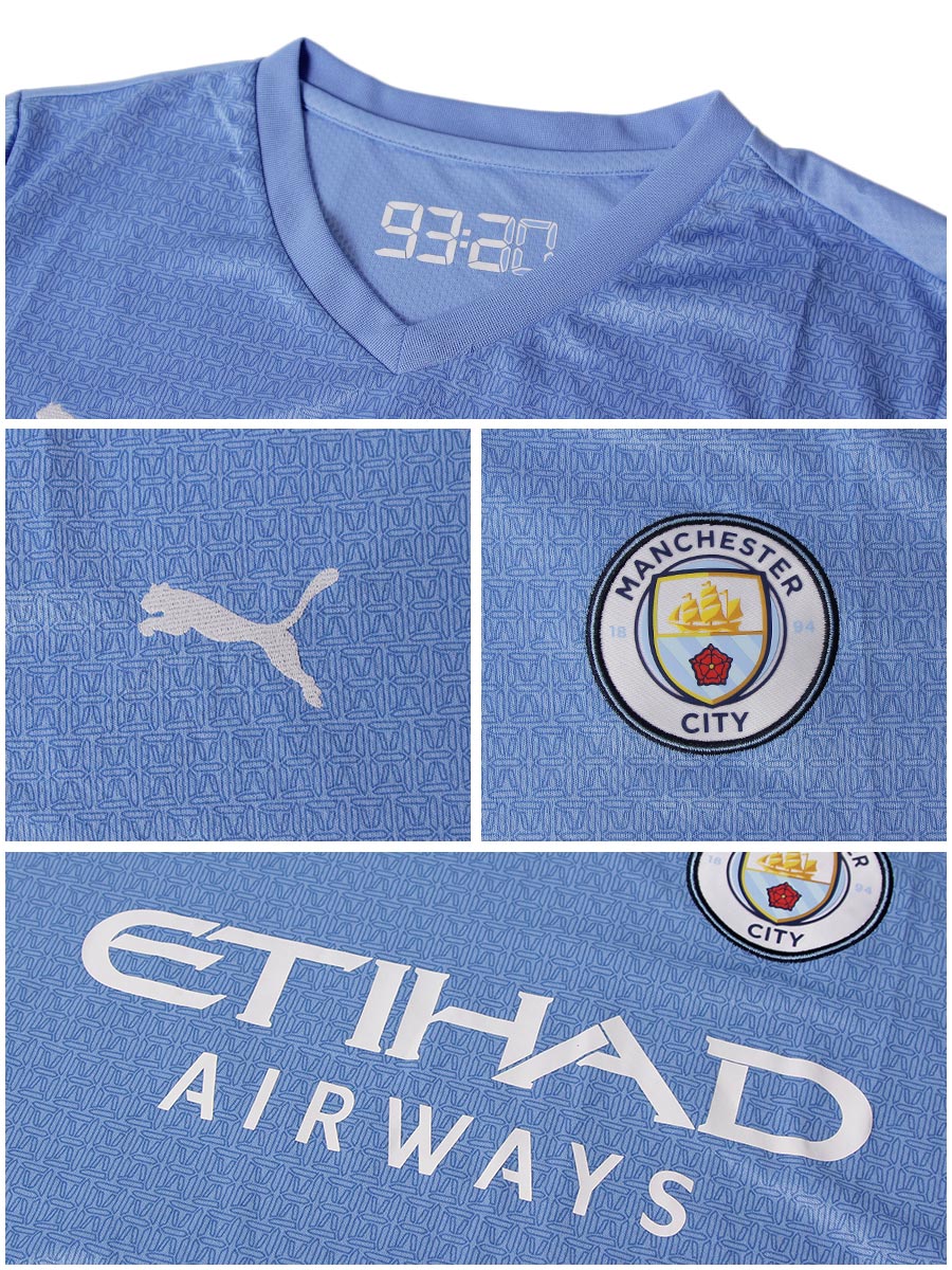 Manchester City - Fan Version - Half Sleeves - Home Jersey - 2021 / 2022