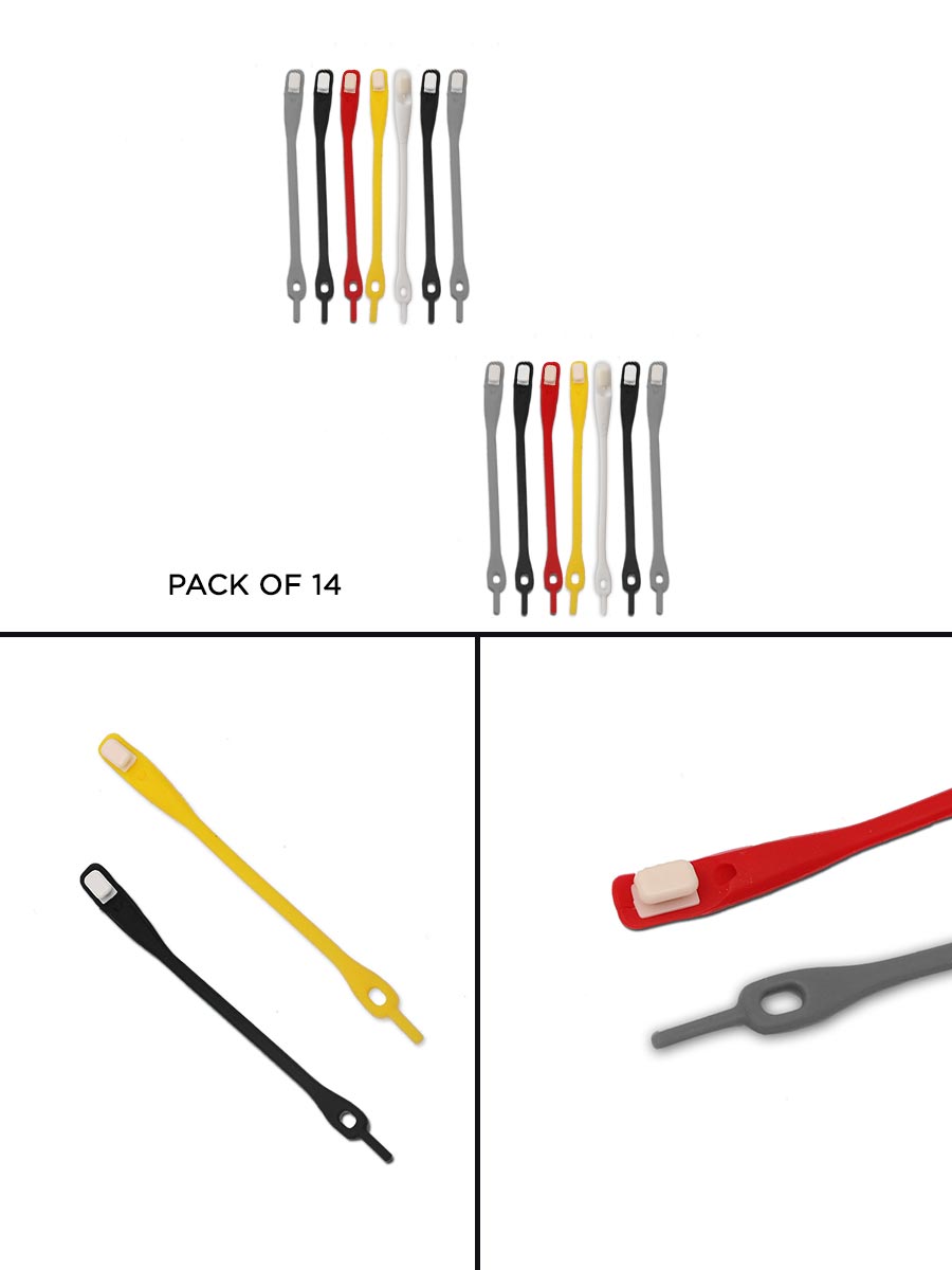 Silicone Laces - Pack of 14