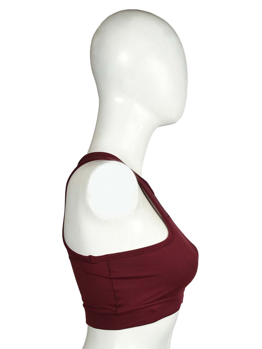Neck Net - Sports Bra - Maroon