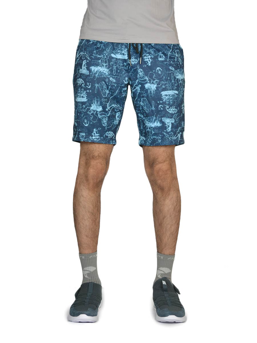 Ocean Printed - Shorts - 3201