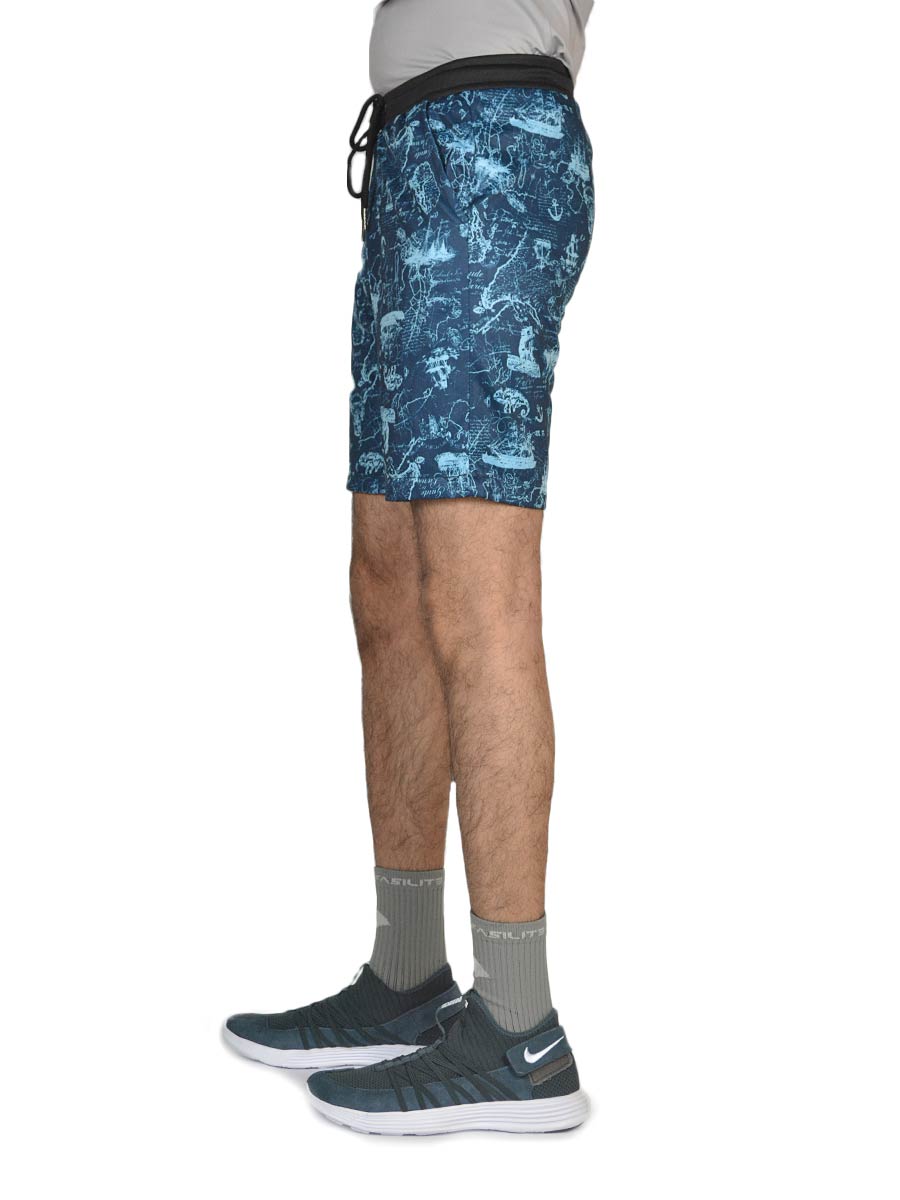 Ocean Printed - Shorts - 3201