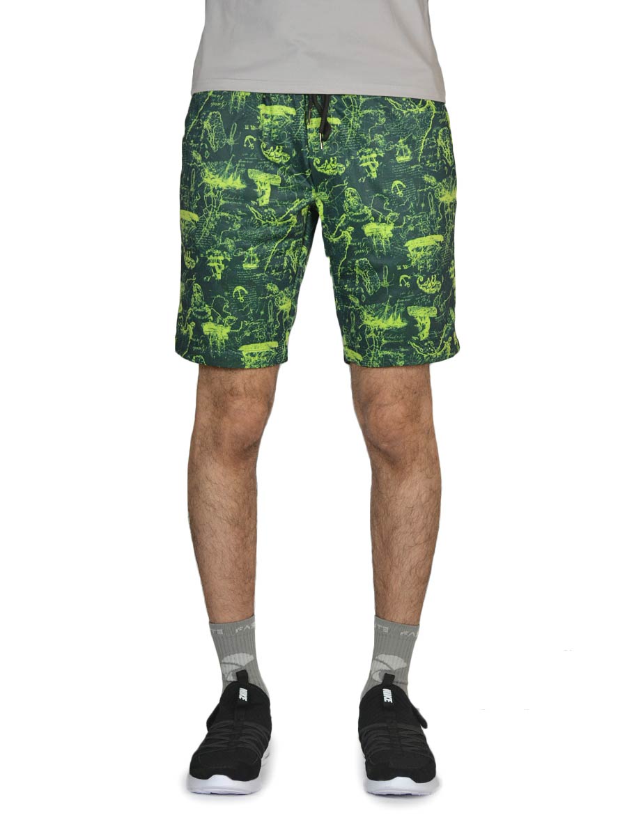Ocean Printed - Shorts - 3201