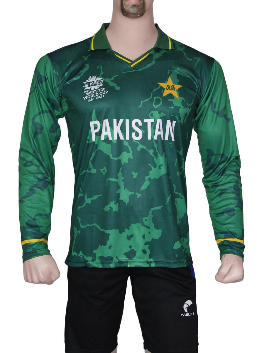 Pakistan Full Sleeves T-Shirt - ICC World Cup Twenty20 Replica UAE 2021