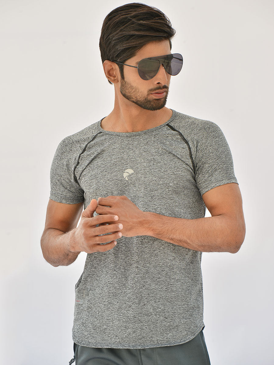 Perform Ace - T-Shirt - 019 - Heather Grey