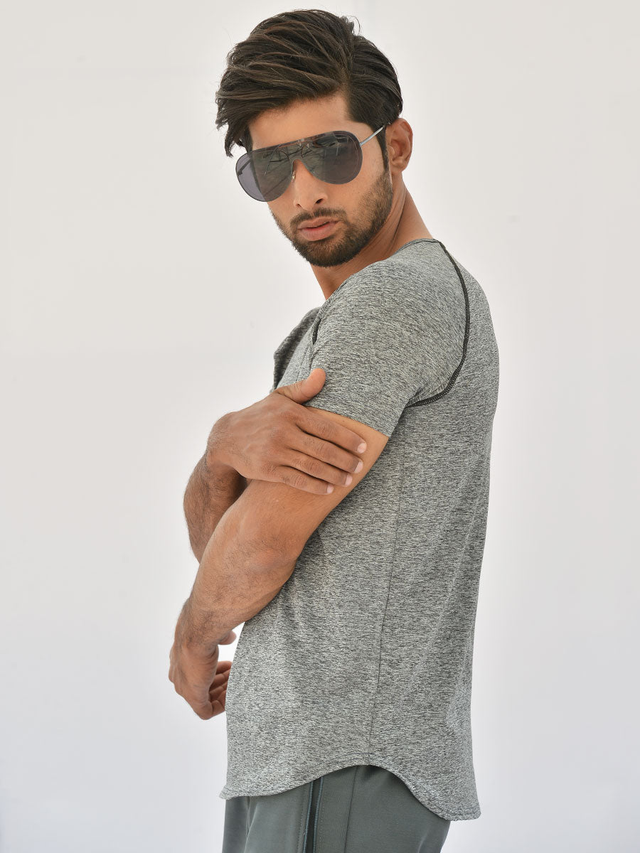 Perform Ace - T-Shirt - 019 - Heather Grey