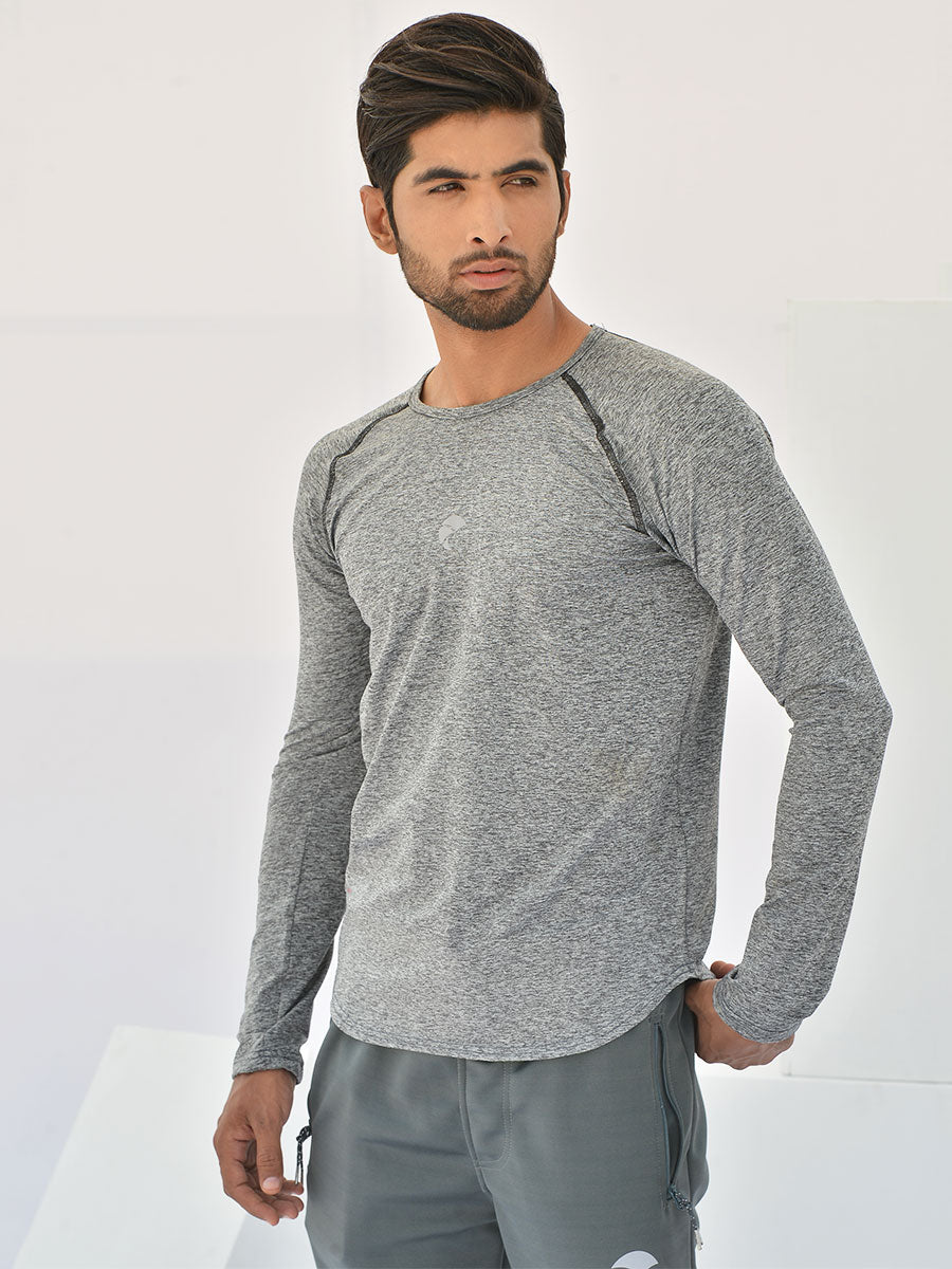 Perform Ace - T-Shirt - 019 - Heather Grey