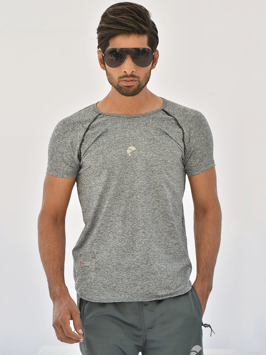 Perform Ace - T-Shirt - 019 - Heather Grey
