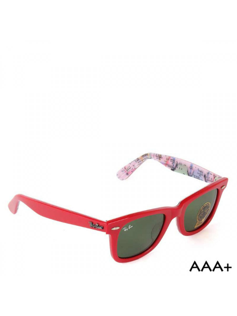Wayfarer Rare Print Subway - RB-2140F - Red / Green