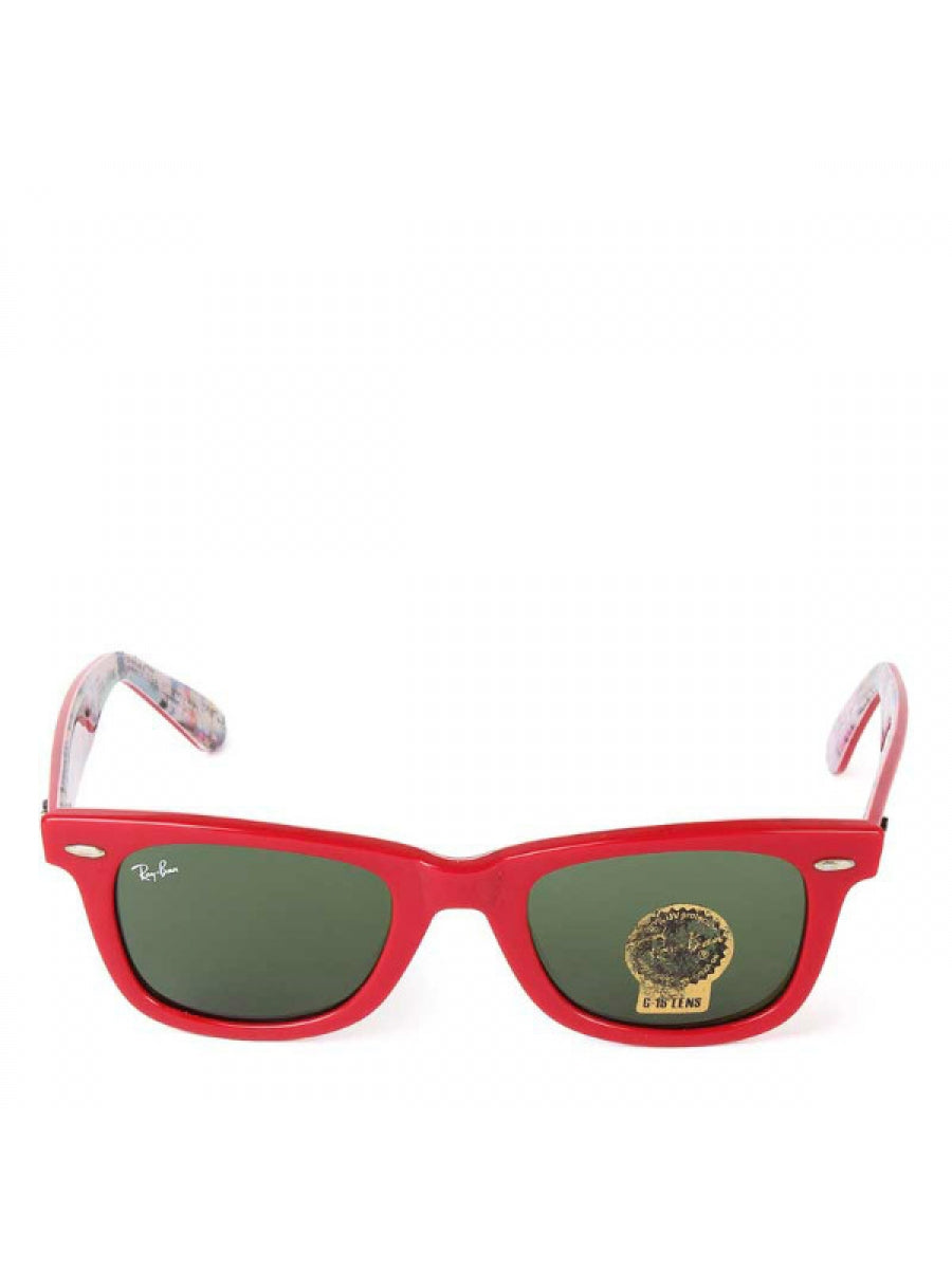 Wayfarer Rare Print Subway - RB-2140F - Red / Green