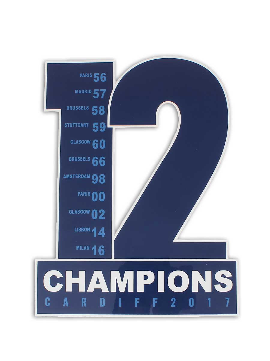 Champions 12 - Heat Press Sticker - For Real Madrid