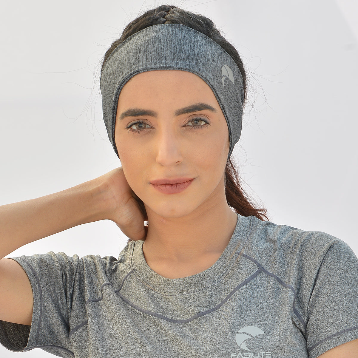 Headband Reflective Mid Logo S2 - Dark Blueish Grey