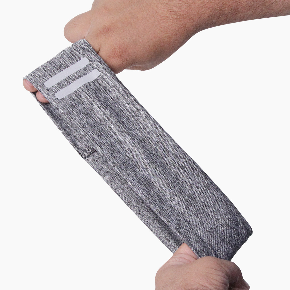 Headband Reflective Two Stripes S3 - Grey / White