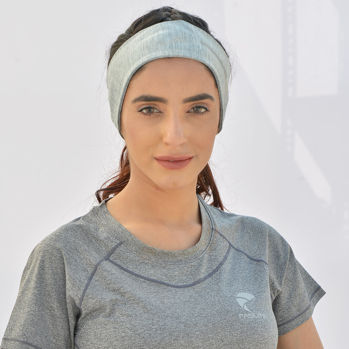 Headband Reflective Stripe S4 - Light Greenish Grey