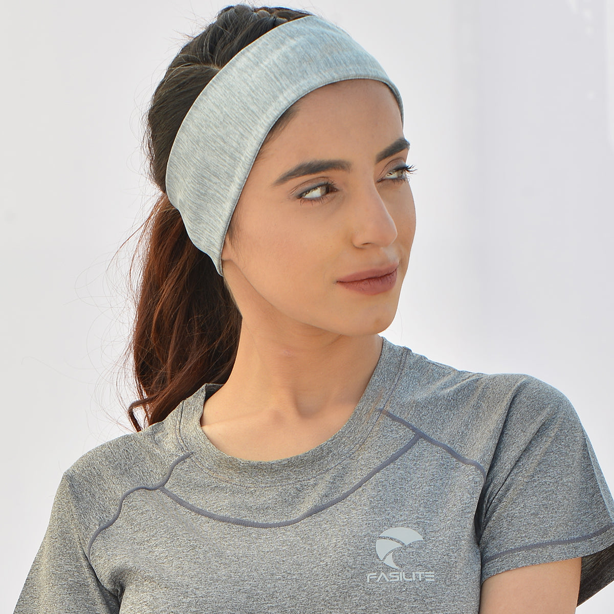 Headband Reflective Stripe S4 - Light Greenish Grey