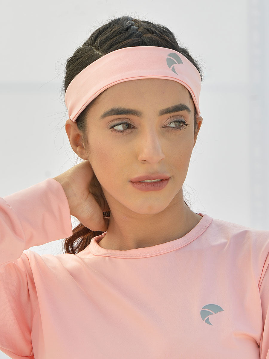 Headband Reflective Logo S5 - Light Pink