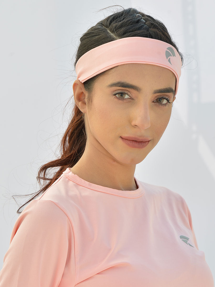 Headband Reflective Logo S5 - Light Pink