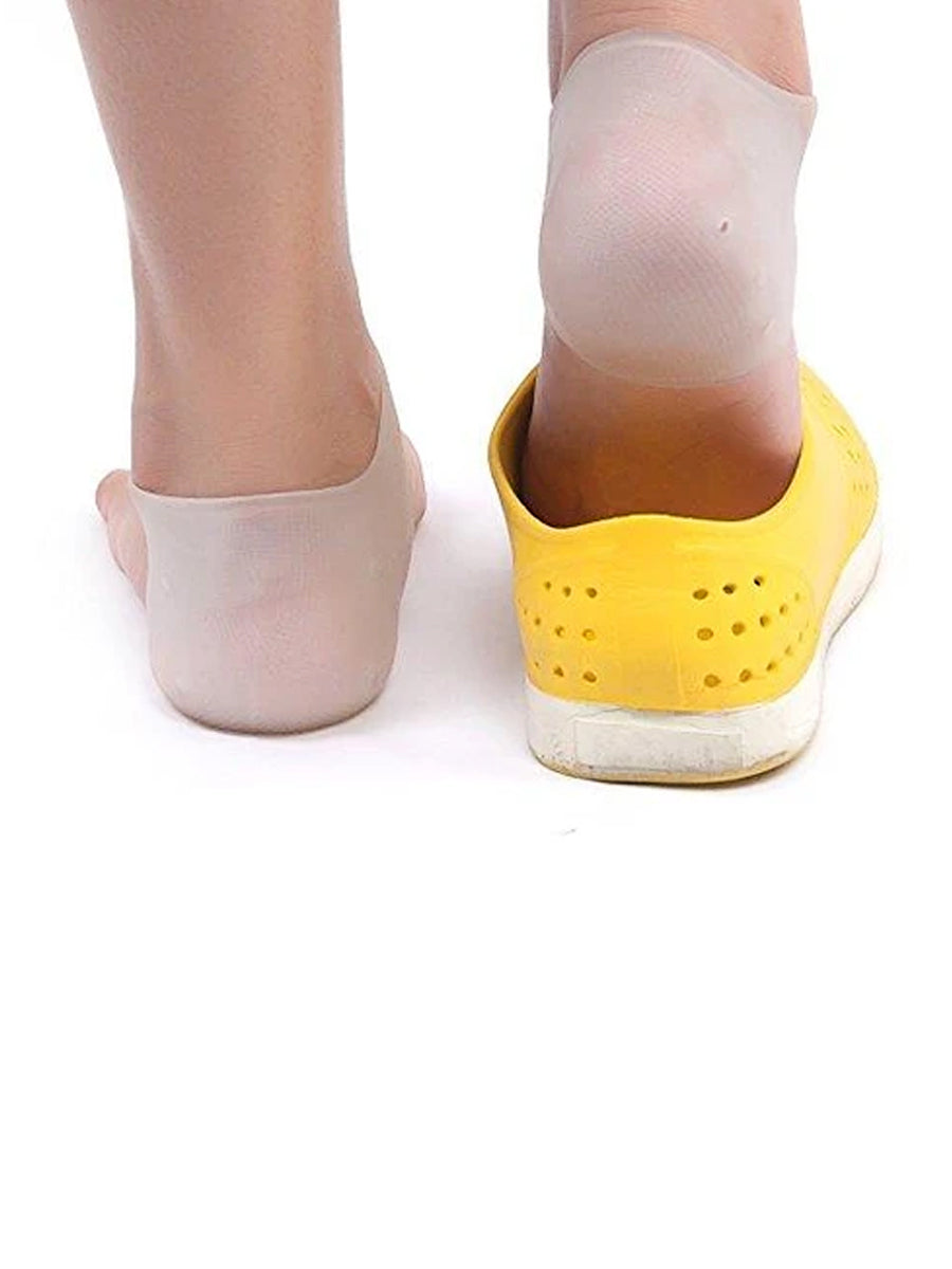 Silicone Heel & Ankle Protection Pair - White