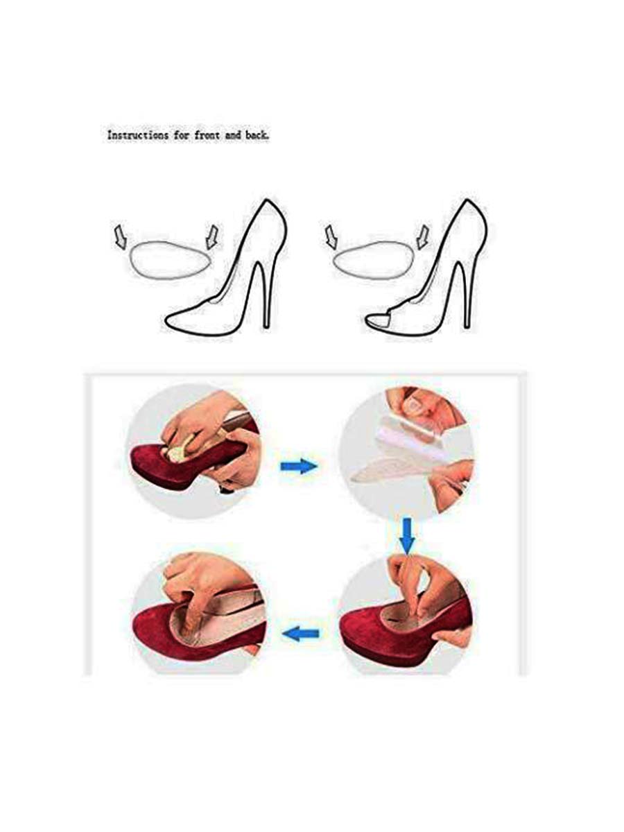 Silicone Gel Insole Front Pad - Transparent
