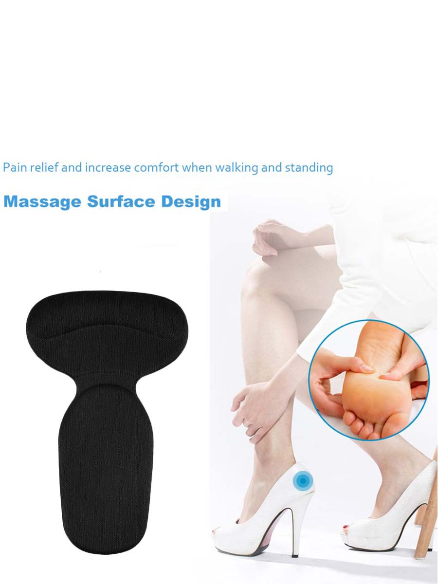 T-Shape Silicone Non Slip Cushion - Black
