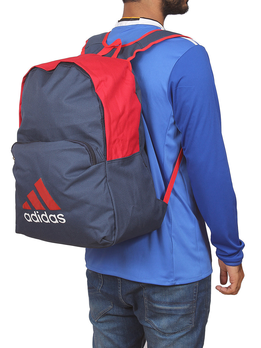 Classic Backpack - 6888 - Dark Blue / Red
