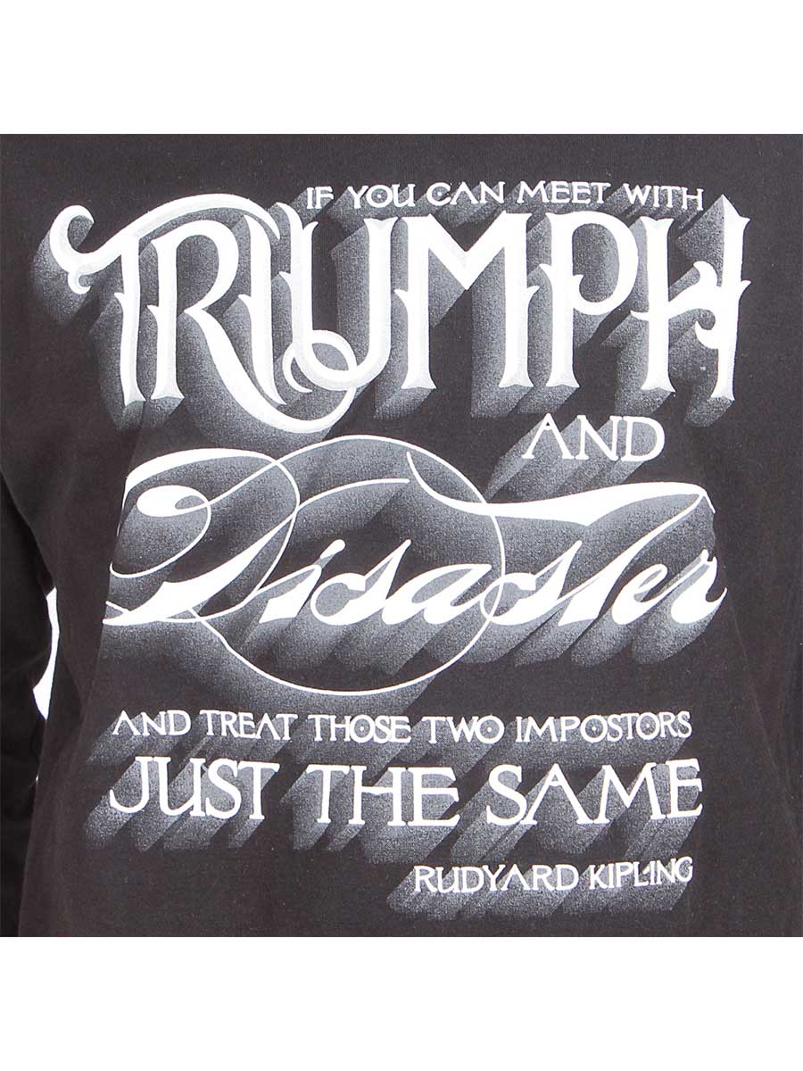 Triumph & Disaster Full Sleeves T-Shirt - Black