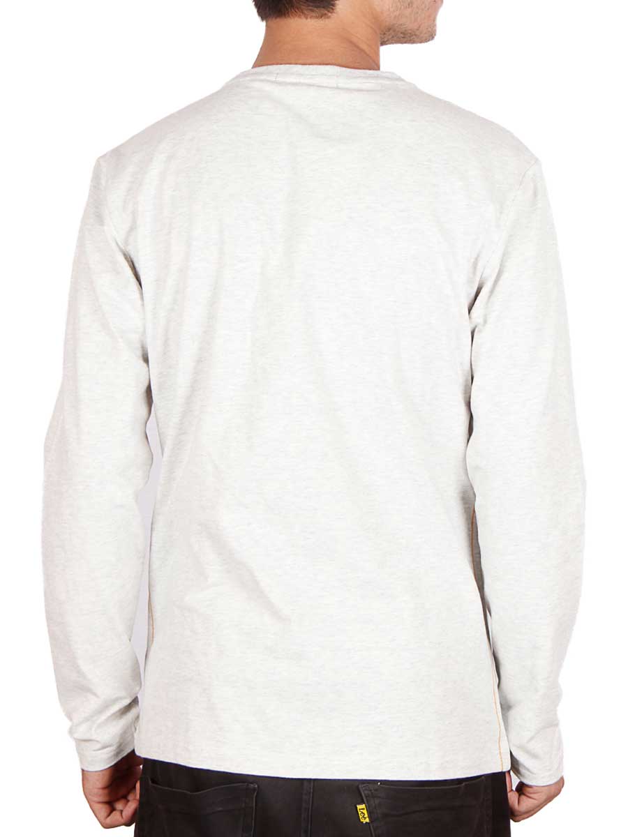 One Above Full Sleeves T-Shirt - Light Grey